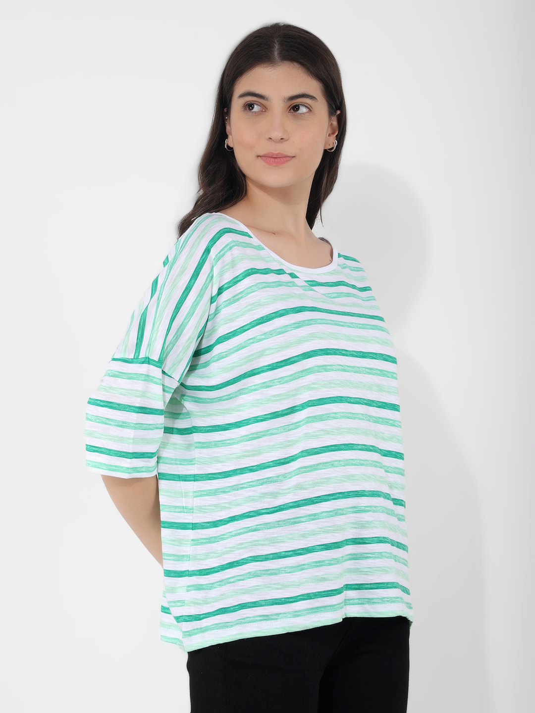 Numero Uno Women Striped White Top